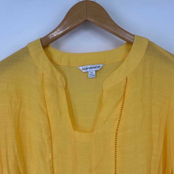Counterparts Sunny Yellow Blouse - Picture 3 of 7